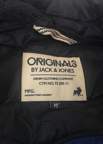 Mavi Fermuarlı Erkek Street Wear Mont - Görsel 3