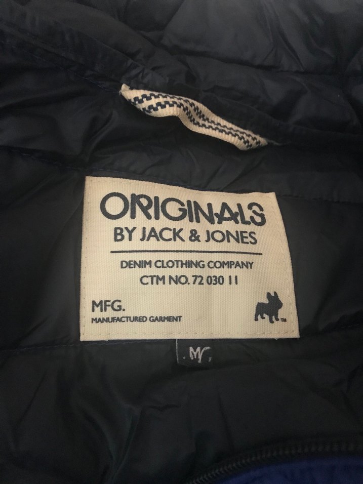 Mavi Fermuarlı Erkek Street Wear Mont - Görsel 3