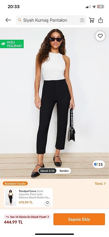 Kumaş pantalon