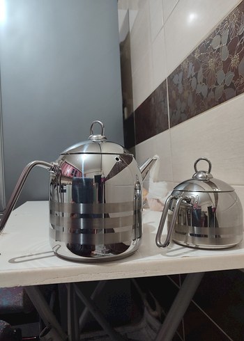 Korkmaz Mega 4 Parça Çaydanlık Takımı Gri - Görsel 3