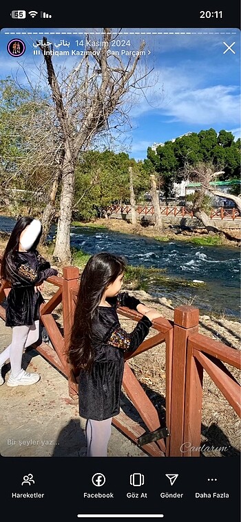 Kiz çocuk kadife tulum