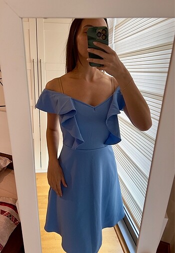 38 Beden Trendyol bebe mavisi elbise