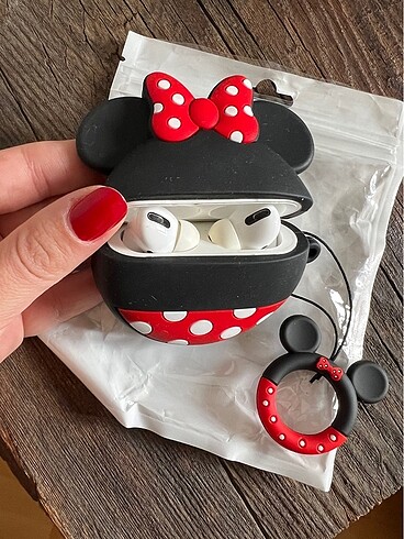 Diğer AirPods Pro Uyumlu Kılıf / Minie Mouse