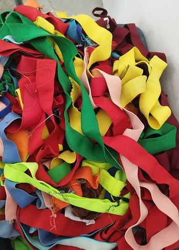 Turkuaz Renkli tekstil lastikleri - Görsel 4