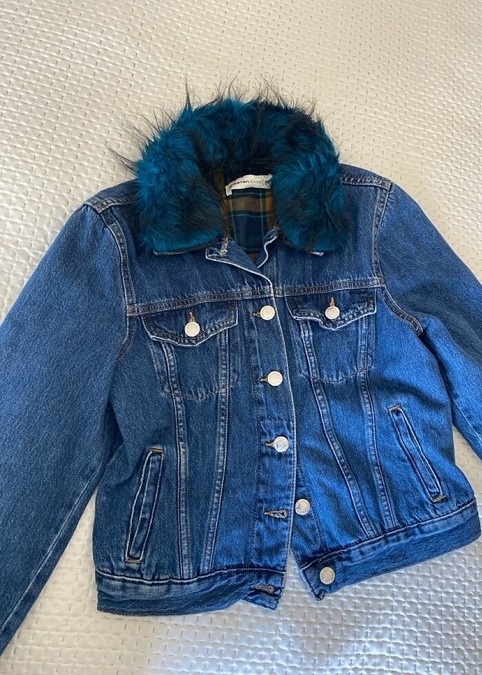 Koton İçi kalın kot ceket - Görsel 2