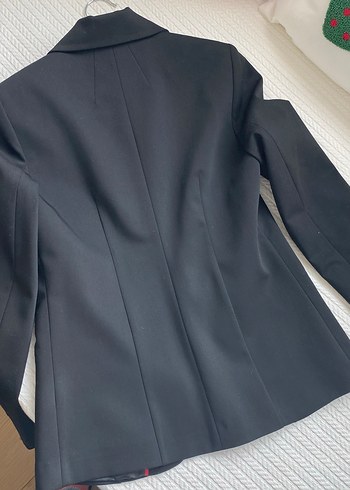 Düğmeli Siyah Kadın Blazer Ceket - Görsel 3