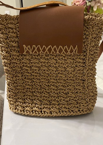 Bohem Örgü Kahverengi Kadın Çapraz Çanta - Görsel 3