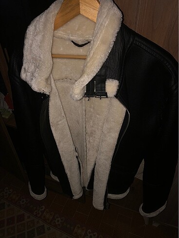 Pull Bear Yünlü Deri Mont
