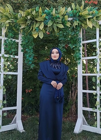 Lacivert kalem abiye  - Görsel 6