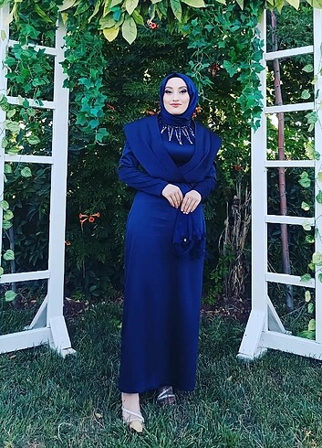 Lacivert kalem abiye  - Görsel 7