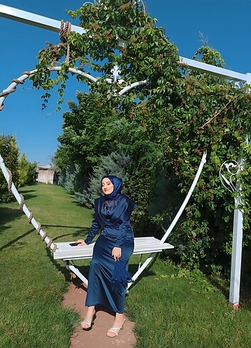 Lacivert kalem abiye  - Görsel 8