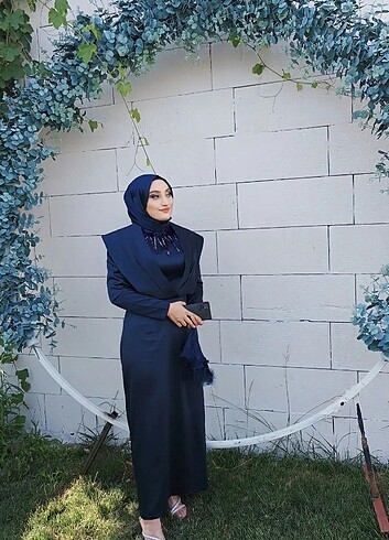 Lacivert kalem abiye  - Görsel 10