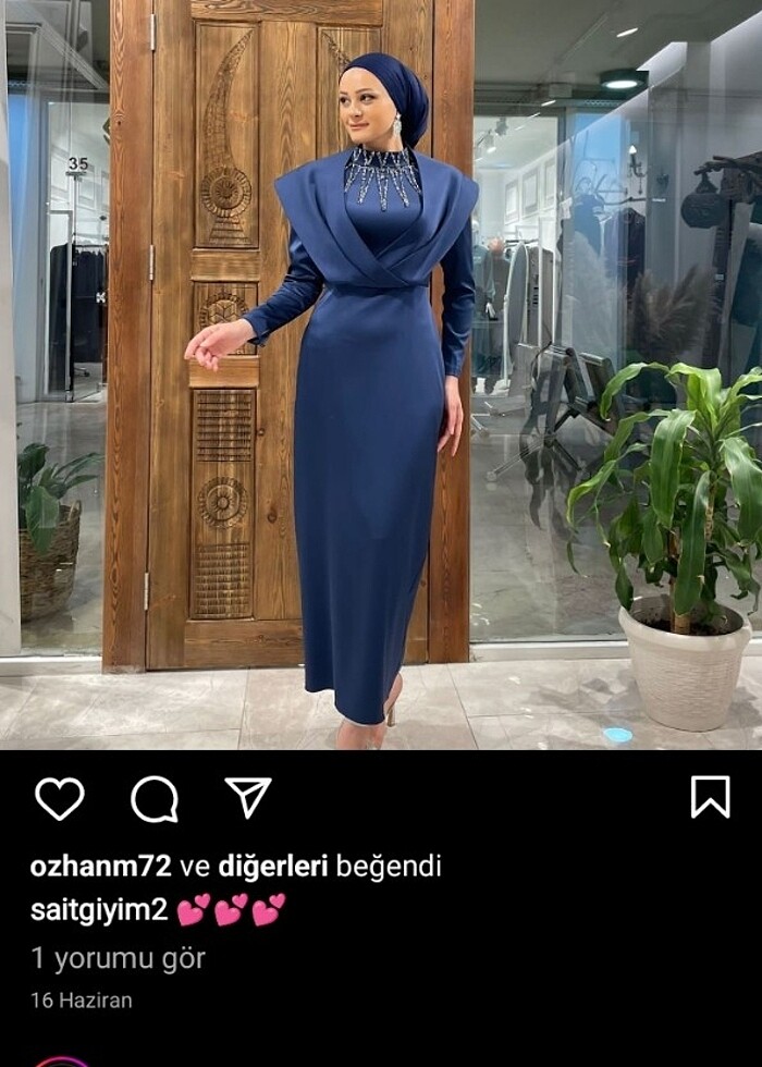 Lacivert kalem abiye  - Görsel 4