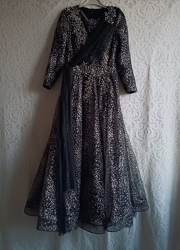 Kabarık midoboy abiye - Görsel 6