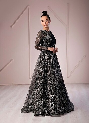 Kabarık midoboy abiye - Görsel 3