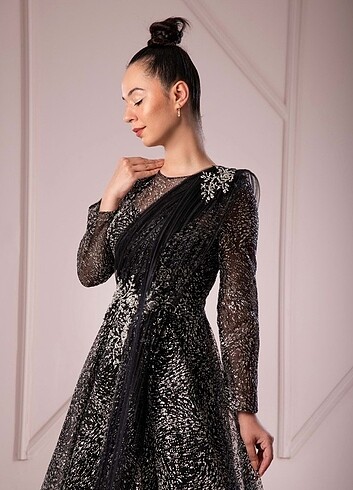 Kabarık midoboy abiye - Görsel 2