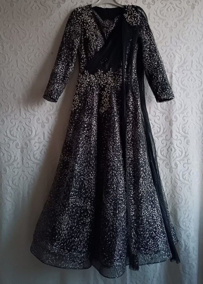 Kabarık midoboy abiye - Görsel 5