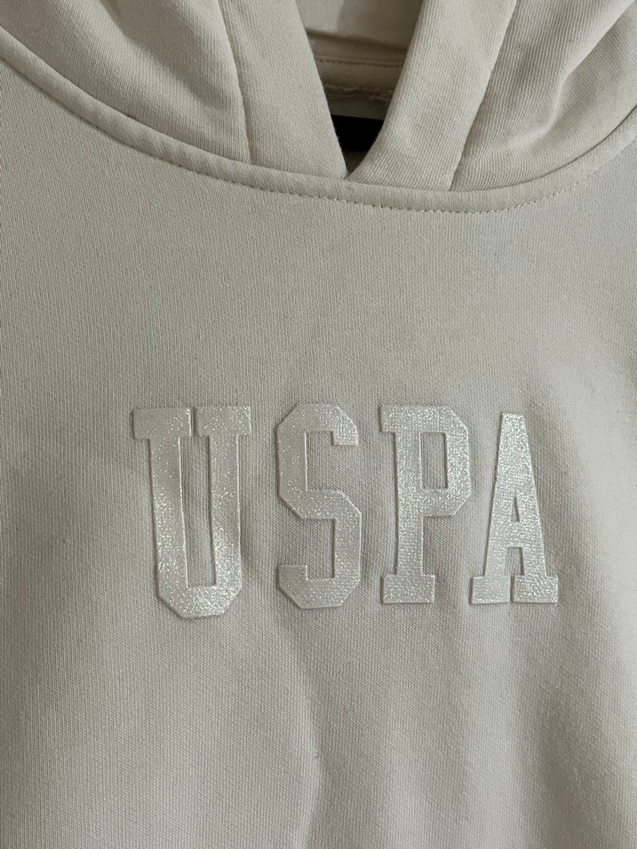 Kırık Beyaz Çocuk Kapüşonlu Sweatshirt - Görsel 2