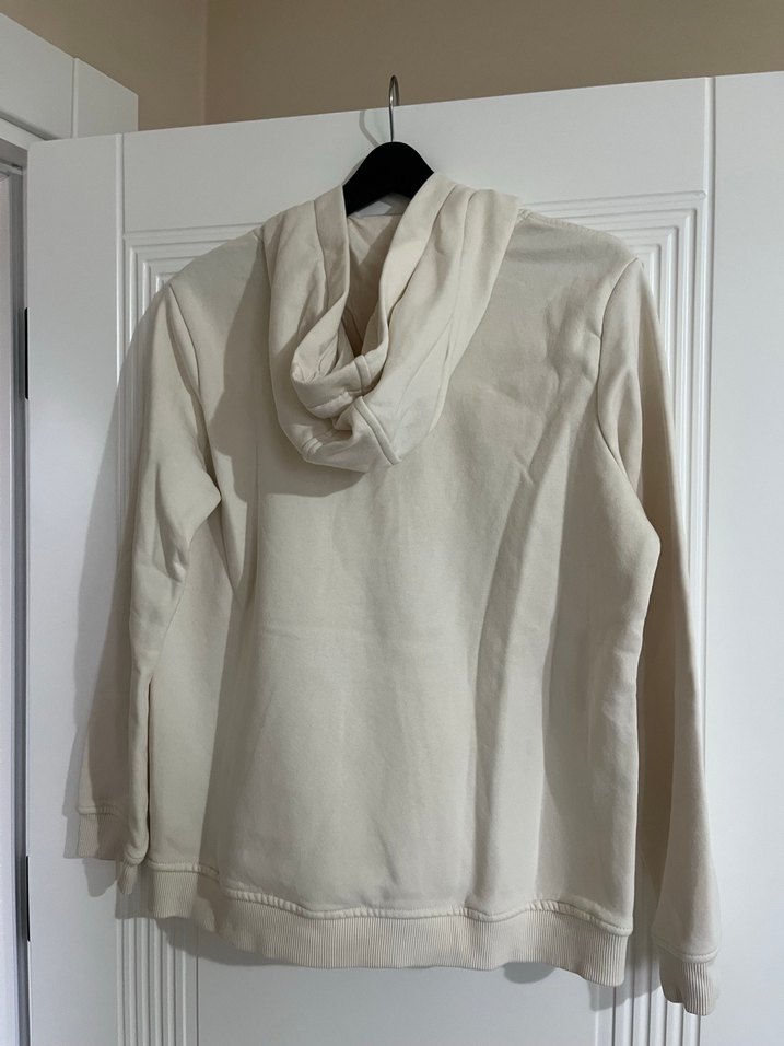 Kırık Beyaz Çocuk Kapüşonlu Sweatshirt - Görsel 3