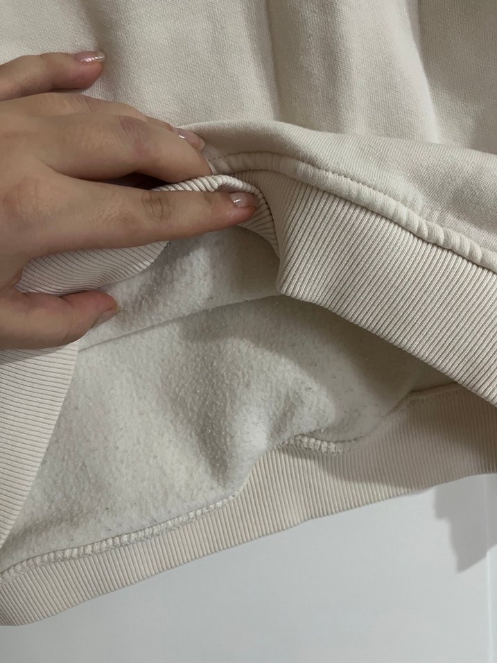 Kırık Beyaz Çocuk Kapüşonlu Sweatshirt - Görsel 4