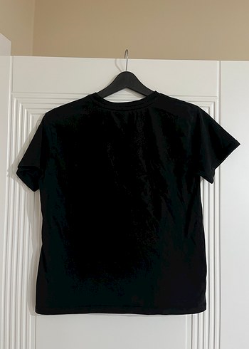 Siyah Kısa Kollu Basic Tişört - Görsel 2