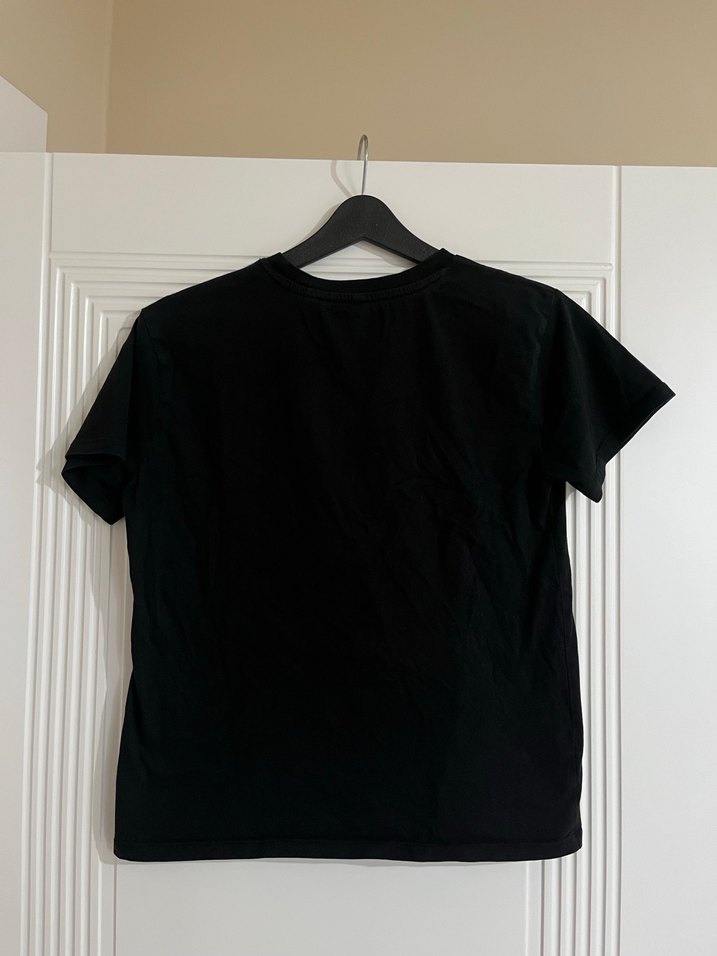 Siyah Kısa Kollu Basic Tişört - Görsel 2
