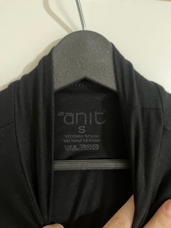 Siyah Yüksek Yakalı Uzun Kollu Kadın Zıbın Body - Görsel 4