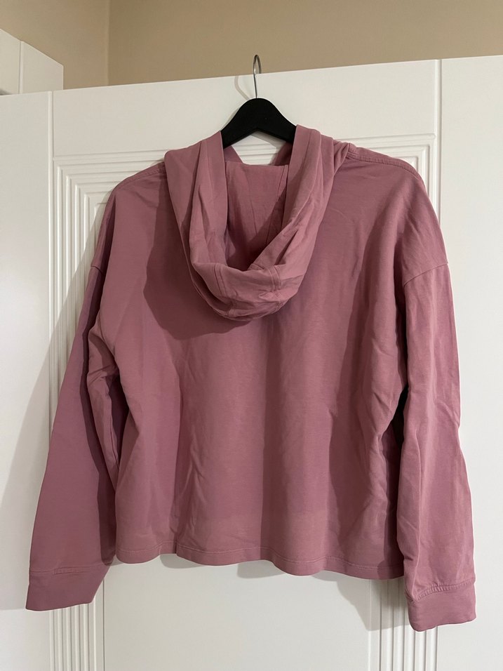 Pembe Kapüşonlu Polo Çocuk Sweatshirt - Görsel 3