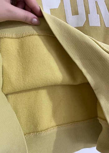 Kadın Sarı Oversize Sweatshirt - Görsel 4