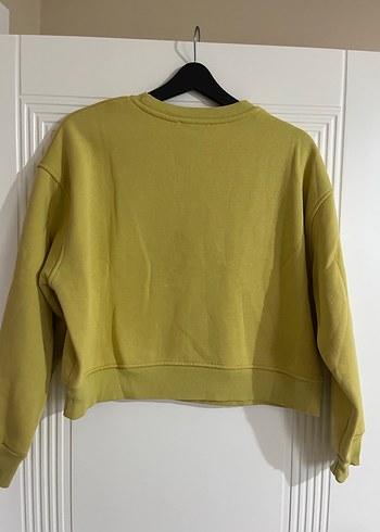 Kadın Sarı Oversize Sweatshirt - Görsel 3