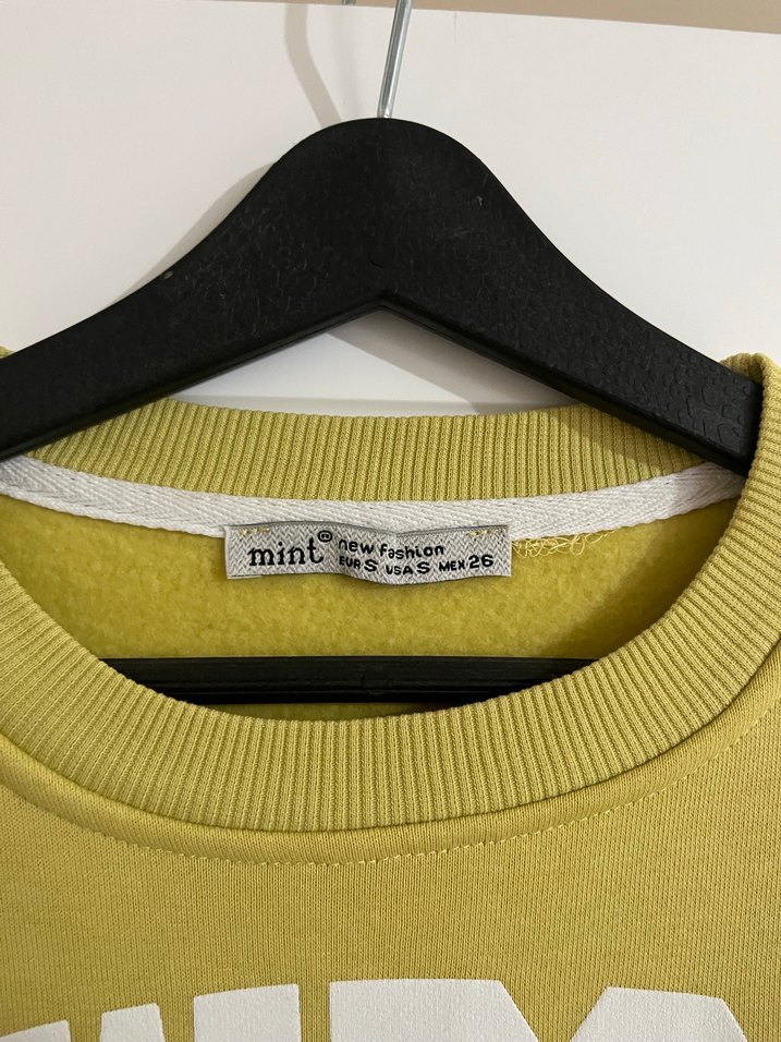 Kadın Sarı Oversize Sweatshirt - Görsel 5