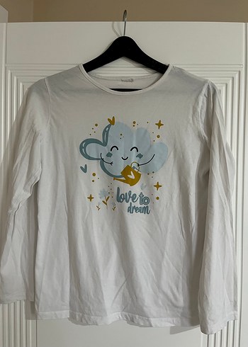 Baskılı Uzun Kollu Çocuk Pijama Takımı - Görsel 2