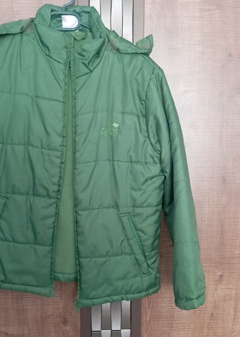 Diğer Yeşil Fermuarlı Kadın Mont