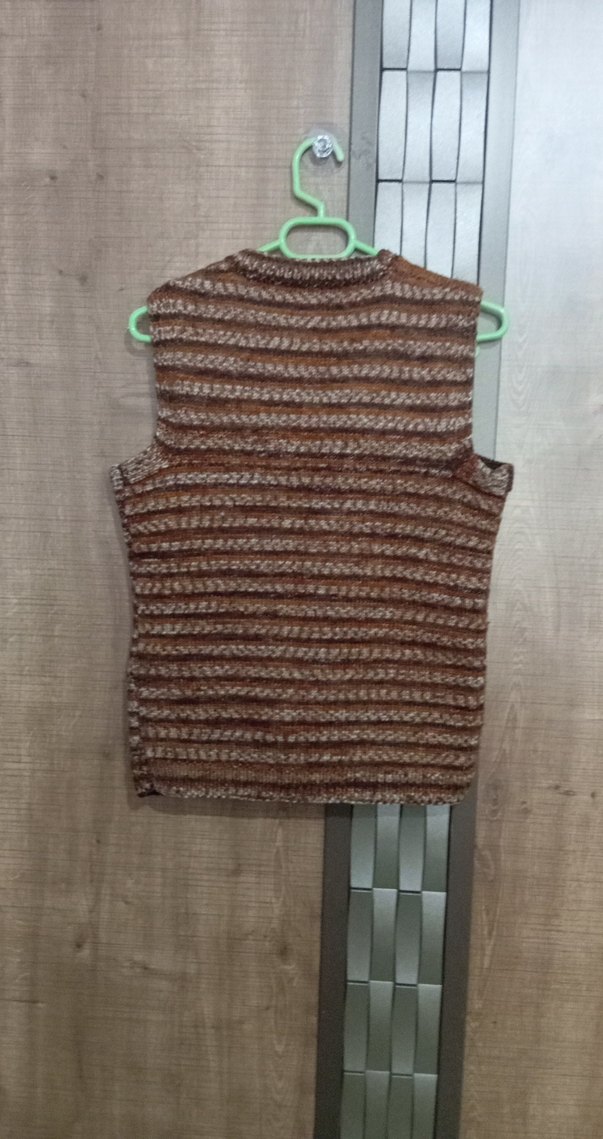 Bohem Tarzı Kısa Örgü Triko Süveter - Görsel 3