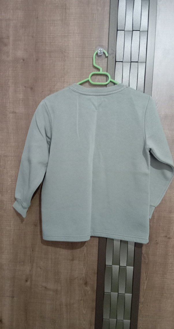 Gri Baskılı Erkek Sweatshirt Uzun Kollu - Görsel 3