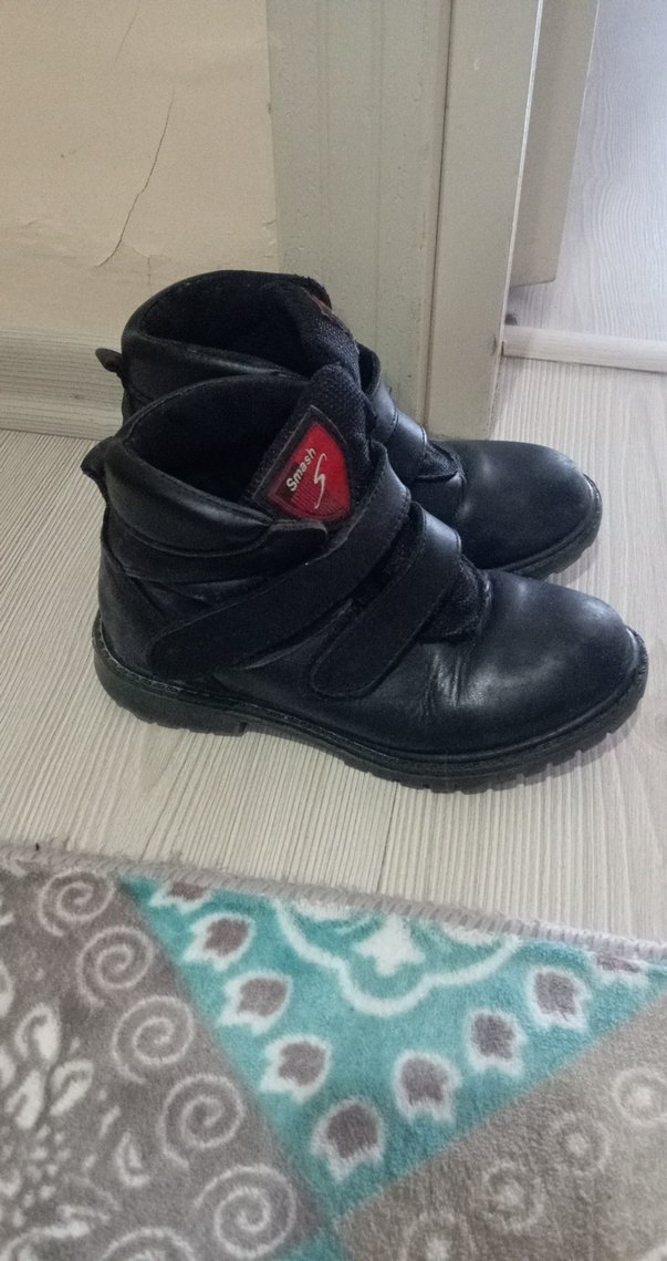 Erkek Çocuk Siyah Biker Botlar - Görsel 3