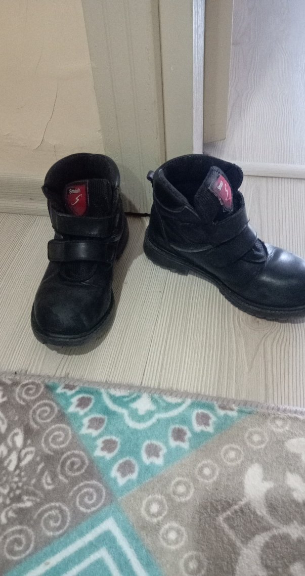 Erkek Çocuk Siyah Biker Botlar - Görsel 2