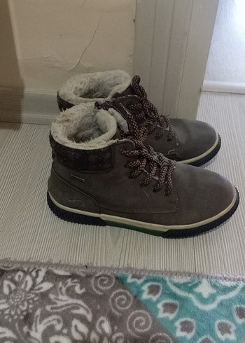 Gri Erkek Çocuk Süet Bot Kürklü - Görsel 3