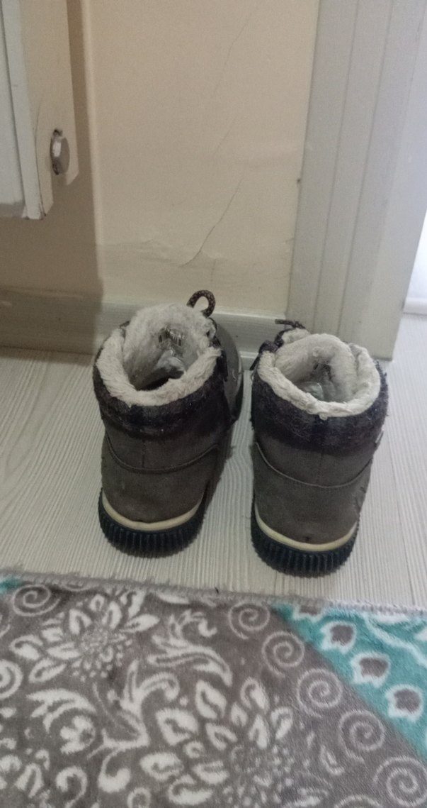 Gri Erkek Çocuk Süet Bot Kürklü - Görsel 4