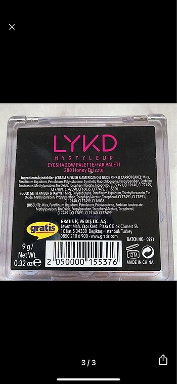  Beden Lykd far paleti
