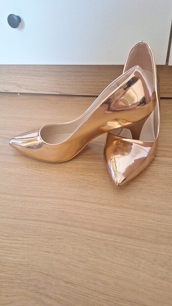 Pembe Potin Sifir Rosegold Bakir Stiletto