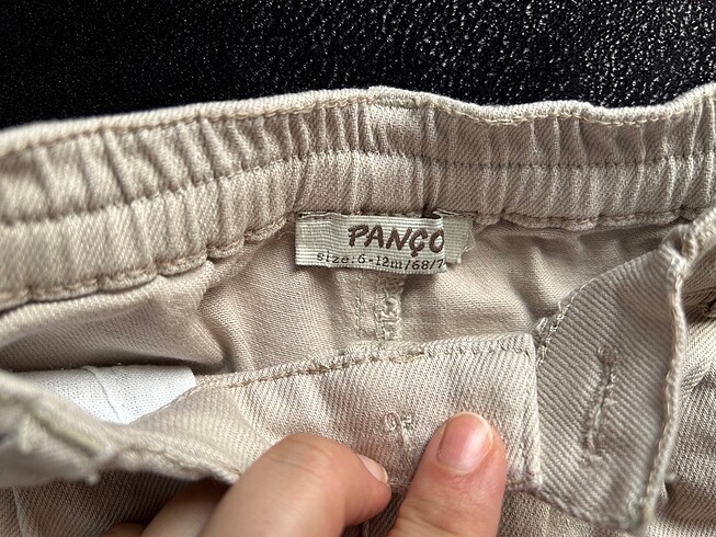 9-12 Ay Beden Panço erkek kot pantolon