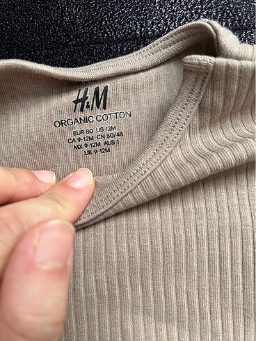 1 Yaş Beden kahverengi Renk H&m bebek body