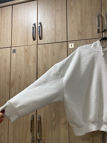 l Beden beyaz Renk Sweatshirt