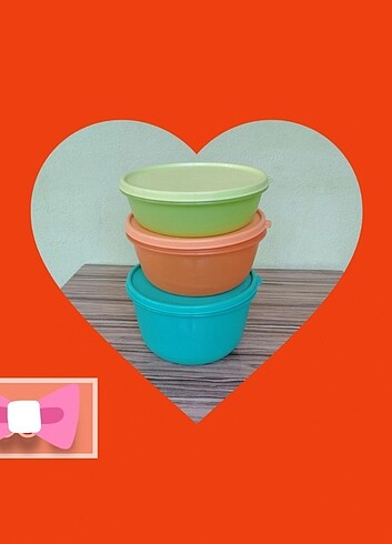 Tupperware mucize şekerler 3'lü kap
