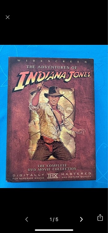 İndiana jones dvd koleksiyon