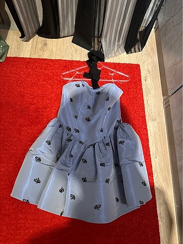 nocturne mavi mini elbise