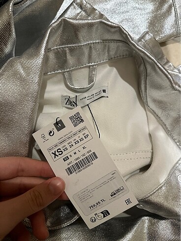 xs Beden zara etiketli ceket