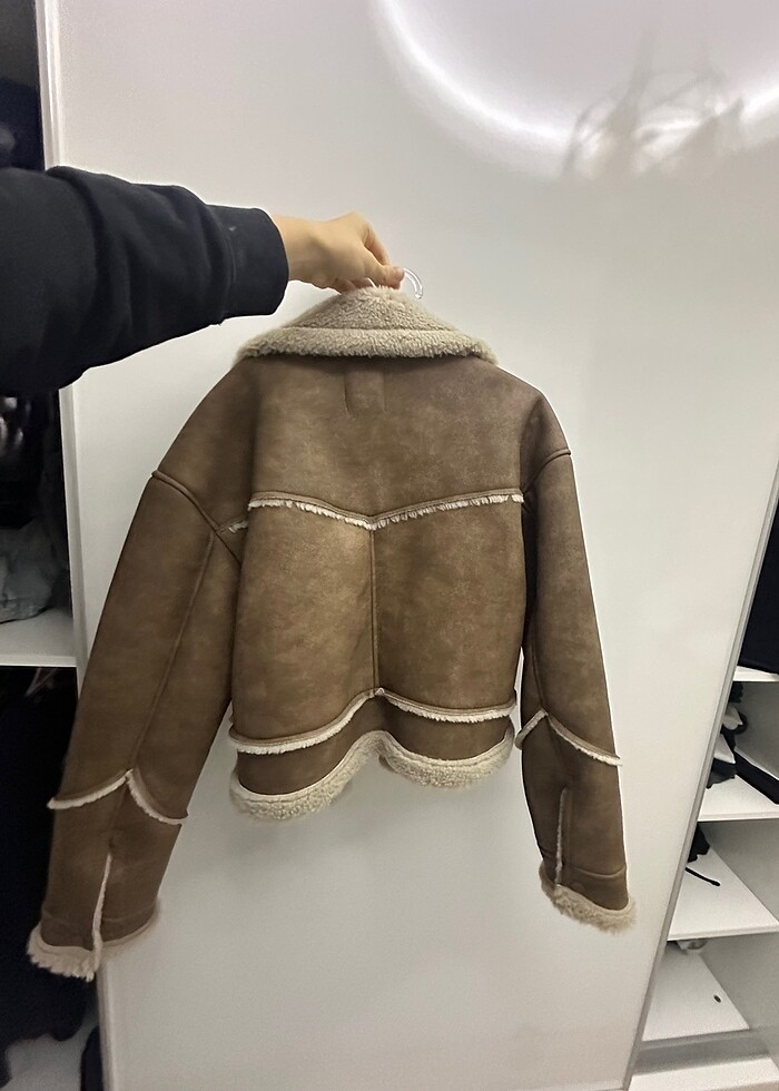 bershka cift tarafli mont ceket - Görsel 4