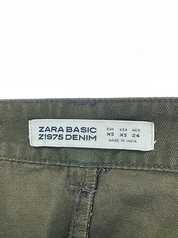 xs Beden haki Renk Zara Midi Etek %70 İndirimli.